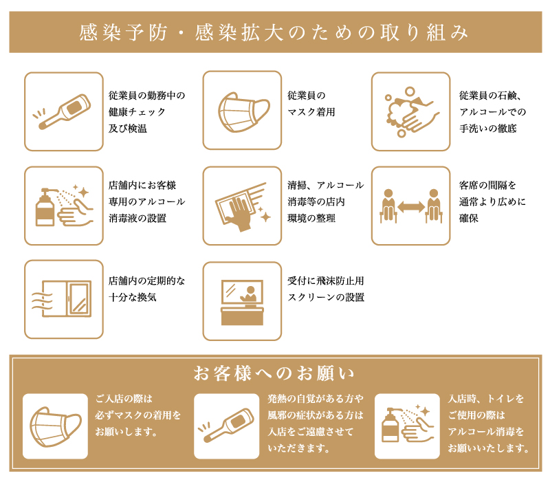 感染予防・感染拡大のための取り組み